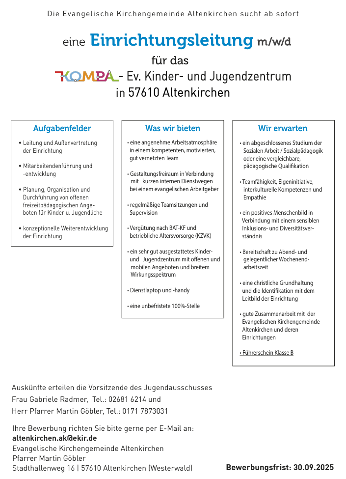Einrichtungsleitung